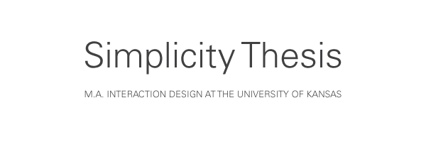 Simplicity Thesis